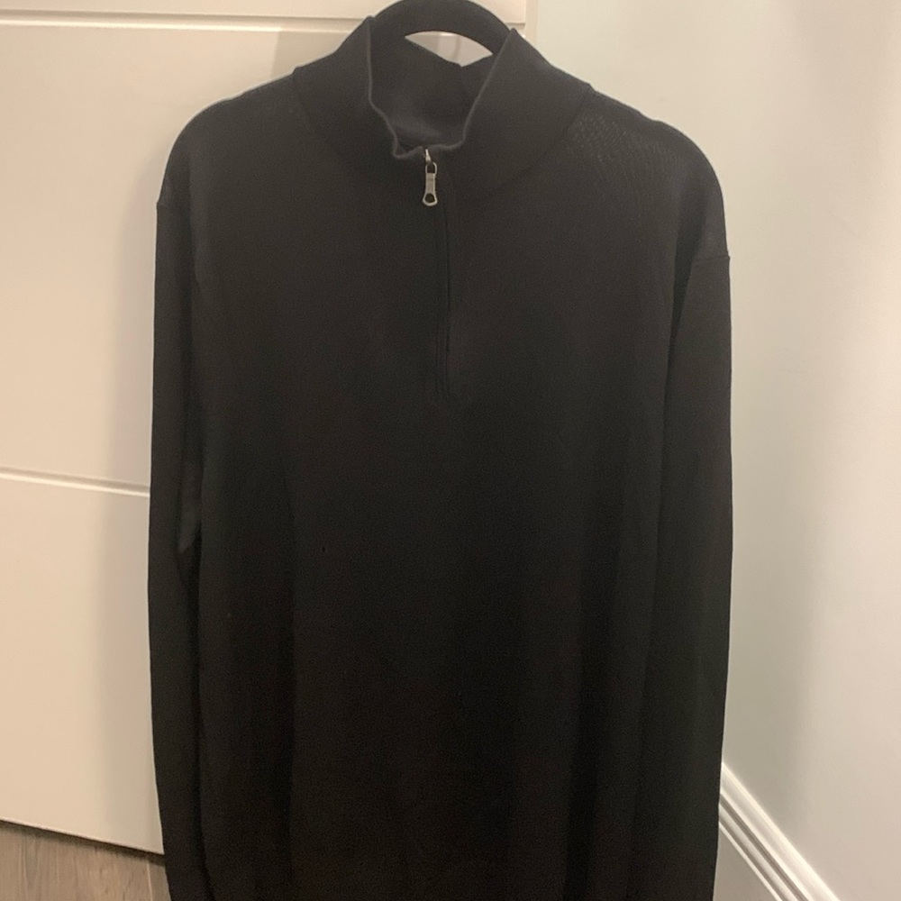 Brooks Brothers Fine Merino Wool Half-Zip Sweater